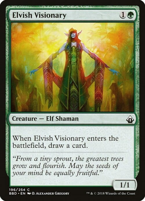 Elvish Visionary Card Front