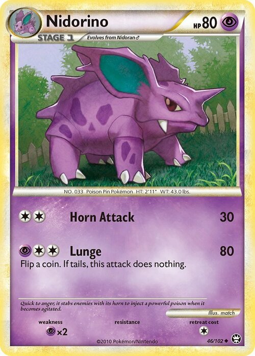 Nidorino [Horn Attack | Lunge] Card Front
