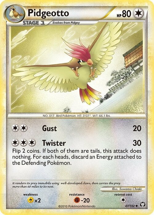 Pidgeotto Card Front