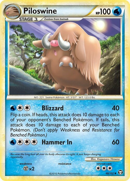 Piloswine Card Front