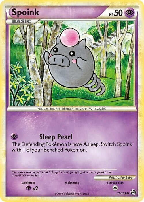 Spoink Card Front