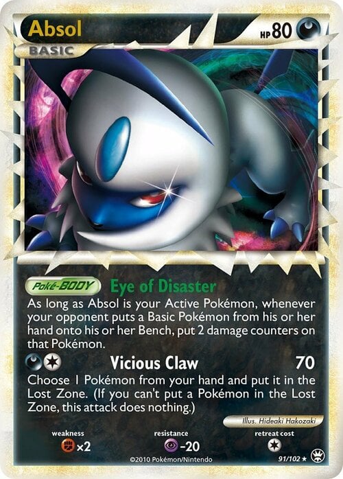 Absol [Eye of Disaster | Vicious Claw | Prime] Card Front