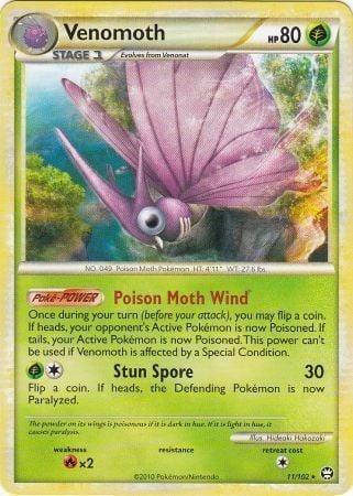 Venomoth Card Front