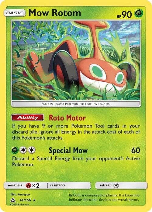 Mow Rotom Card Front