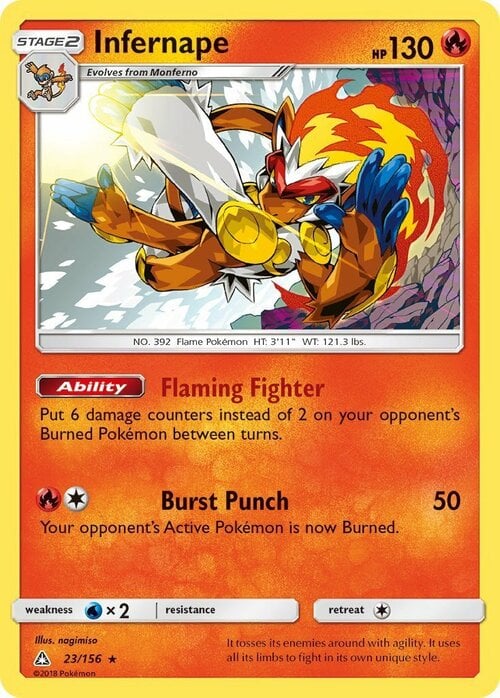 Infernape [Flaming Fighter | Burst Punch] Frente