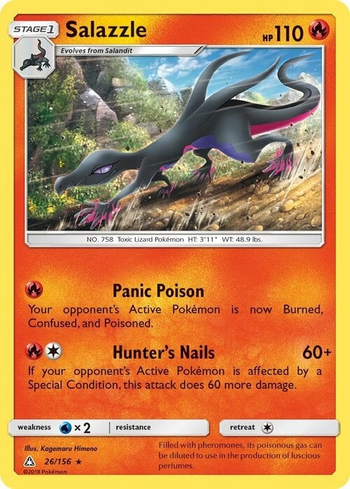 Salazzle [Panic Poison | Hunter's Nails] Card Front