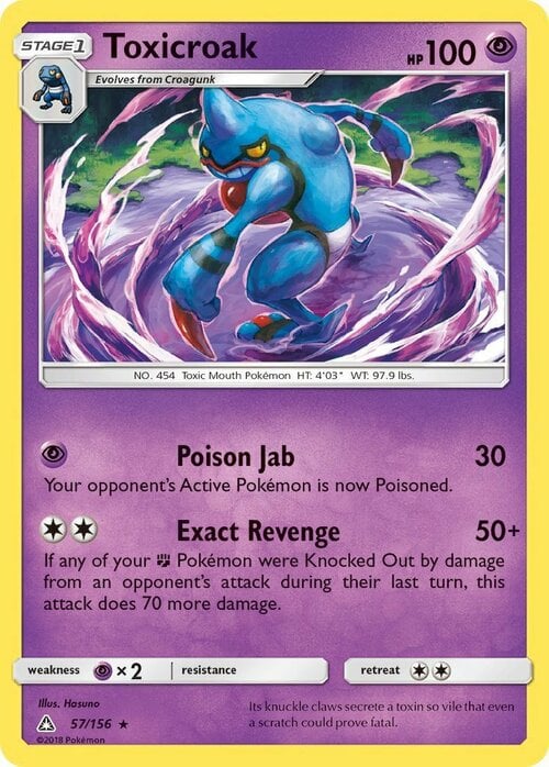 Toxicroak Card Front