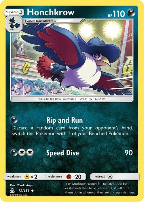 Honchkrow Card Front