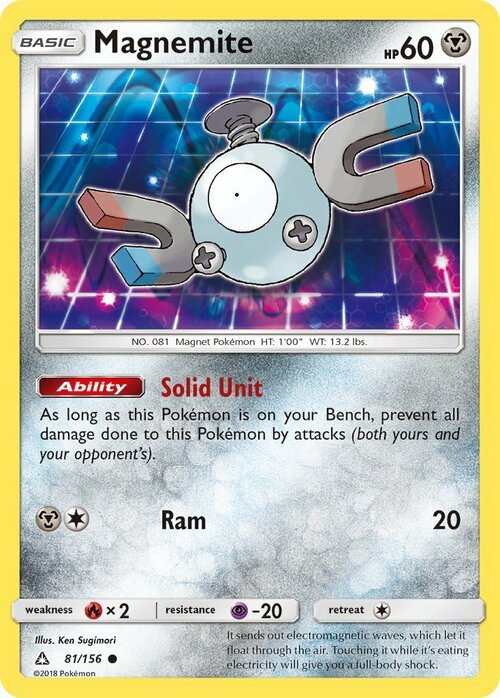 Magnemite [Solid Unit | Ram] Card Front