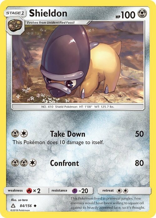 Shieldon [Take Down | Confront] Card Front