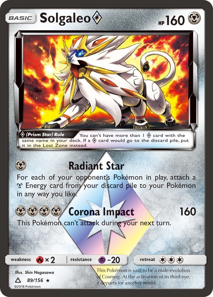 all pokemon prism star cards Beast Energy - 117/131 Basic Pokemon Solgaleo Prism Star Ultra Prism