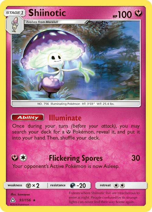 Shiinotic [Illuminate | Flickering Spores] Card Front