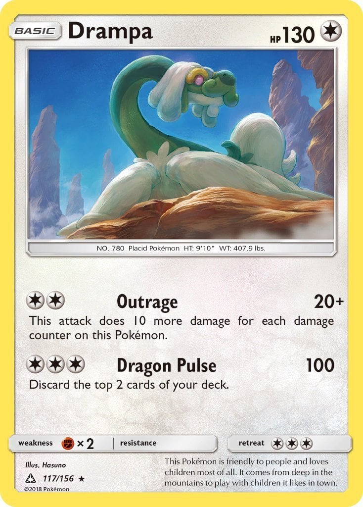 is drampa a rare pokemon card Drampa Rare Reverse Holo 2021 Sword & Shield main image 1