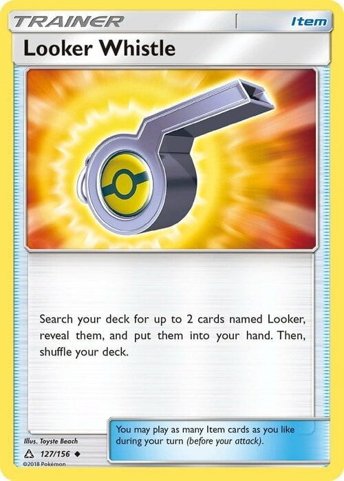 Looker Whistle Card Front