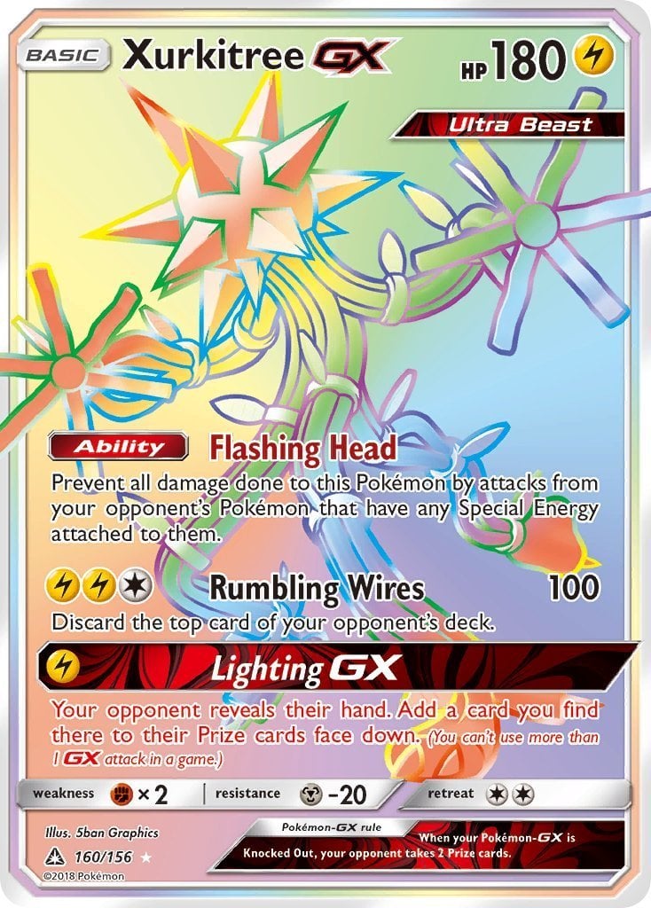 Xurkitree GX SM68 Ultra Rare Pokemon TCG Card Mint/NM 