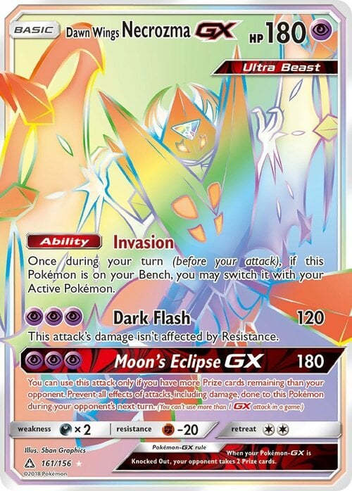 Dawn Wings Necrozma GX Card Front
