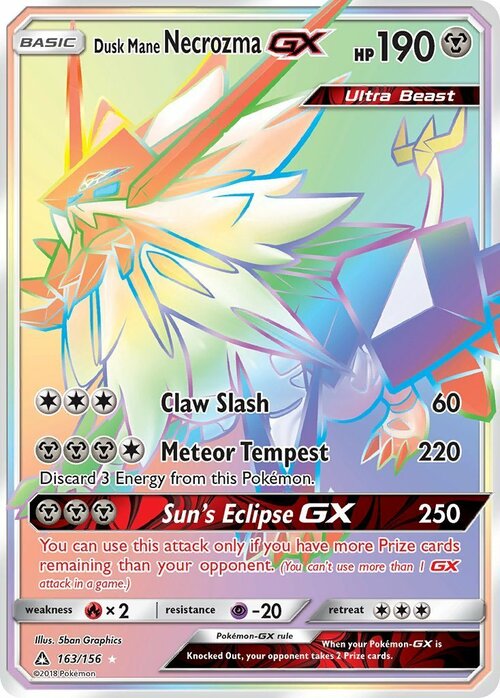 Dusk Mane Necrozma GX Card Front