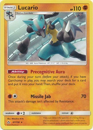 Lucario Card Front