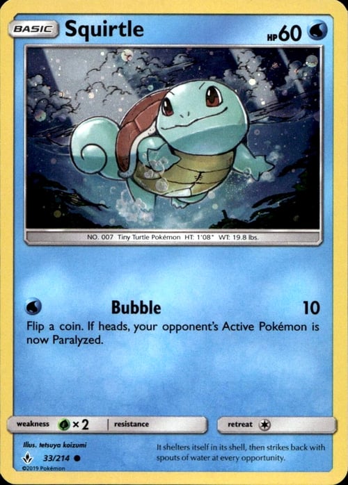 Squirtle Card Front