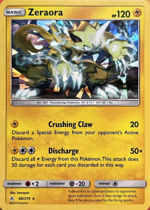 Zeraora Card Front