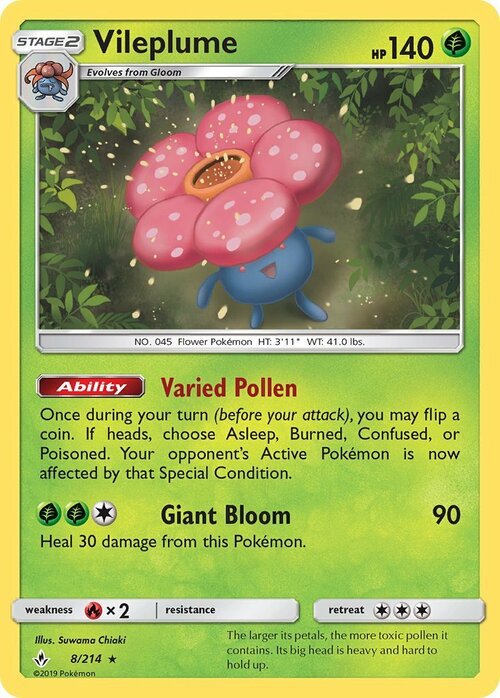 Vileplume [Giant Bloom] Frente