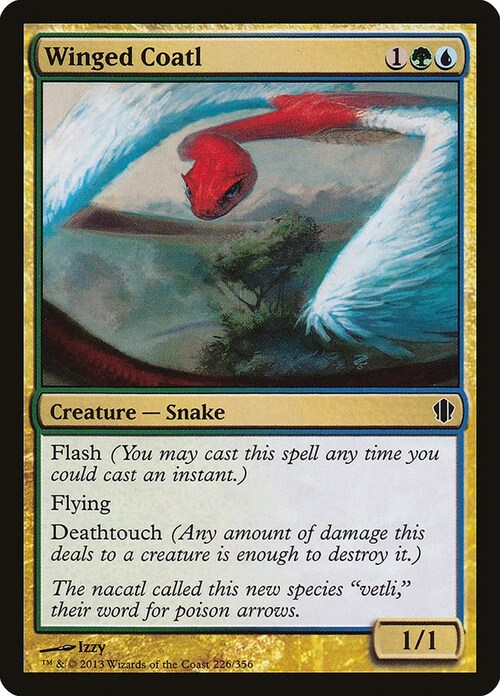 Winged Coatl Card Front