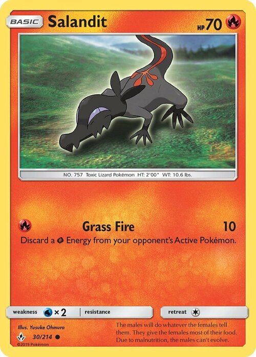Salandit [Grass Fire] Card Front