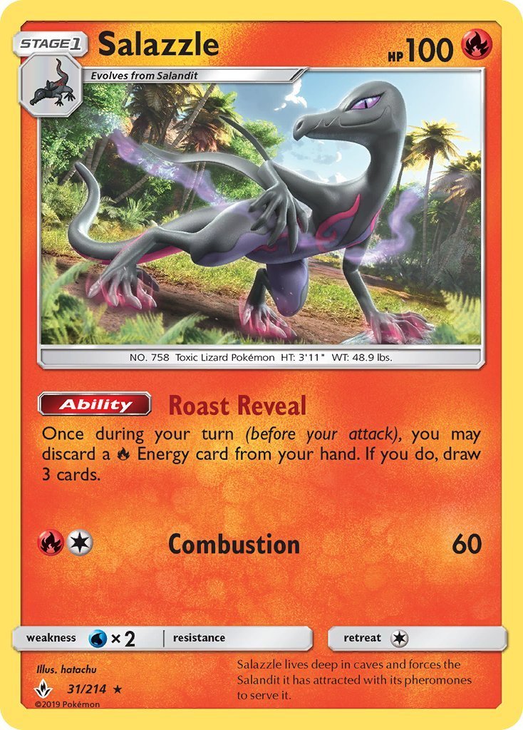 salazzle pokemon card GX 132/147 Full Art Pokmon Hit Points90 HP Form Salazzle 140 SV03 Obsidian Flames