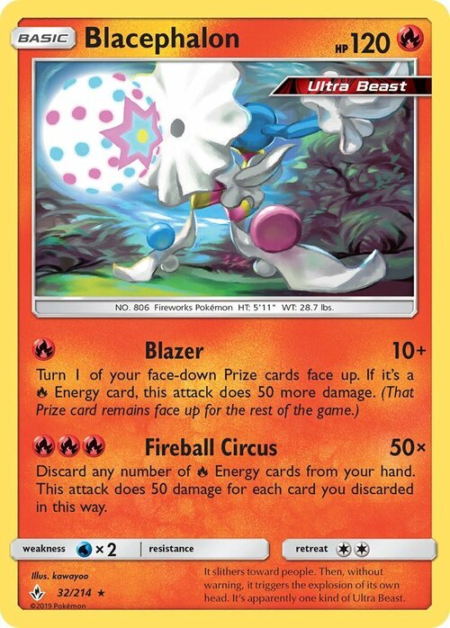 Blacephalon [Blazer | Fireball Circus] Card Front