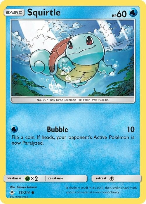 Squirtle [Bubble] Card Front