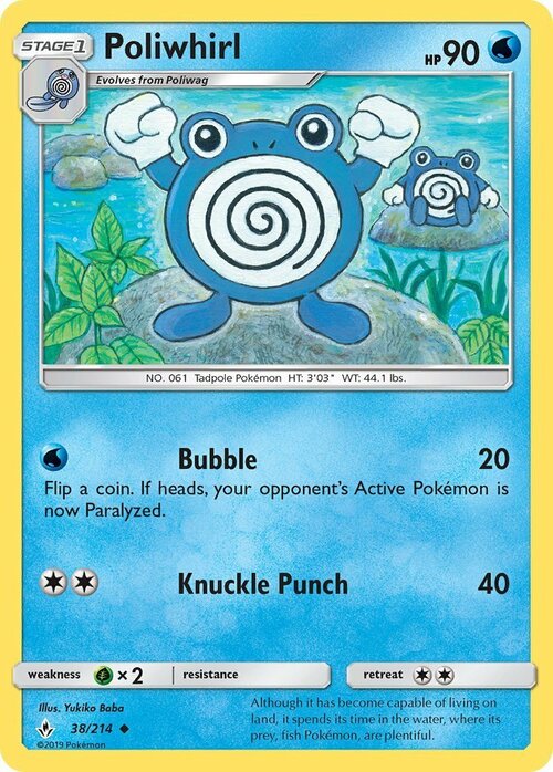 Poliwhirl [Bubble | Knuckle Punch] Frente
