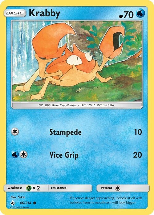 Krabby [Stampede | Vice Grip] Card Front