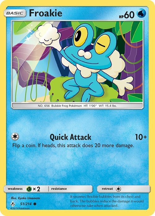 Froakie [Quick Attack] Card Front