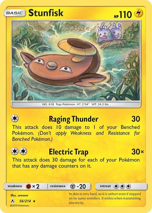 Stunfisk [Raging Thunder | Electric Trap] Card Front