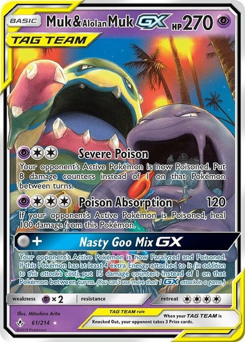 Muk e Muk di Alola GX ALLEATI Card Front