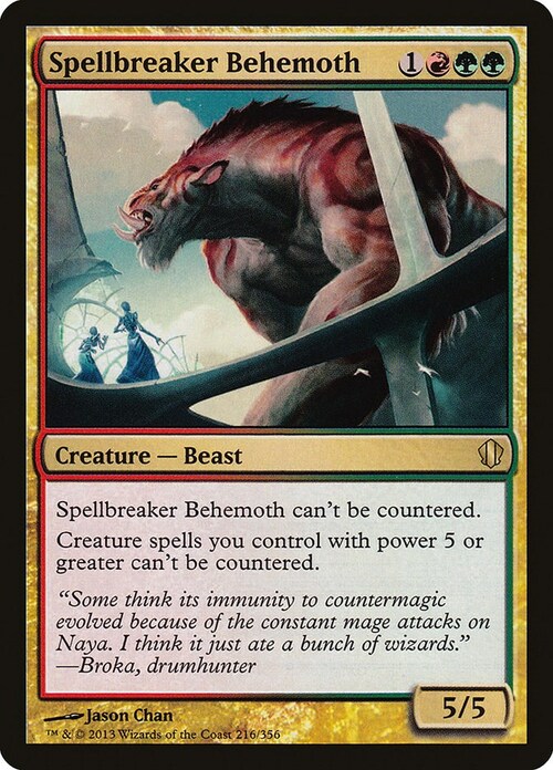 Behemoth Spezzamagie Card Front