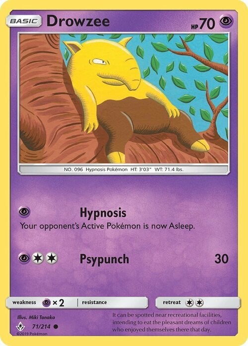 Drowzee [Hypnosis | Psypunch] Card Front