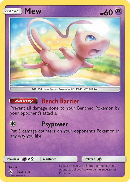 Mew [Psypower] Card Front
