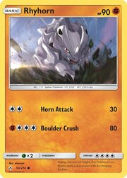 Rhyhorn [Horn Attack | Boulder Crush]