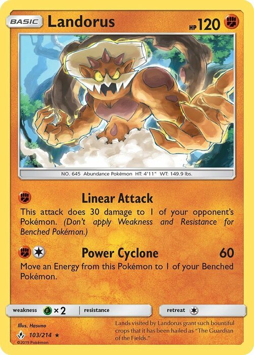 Landorus Card Front