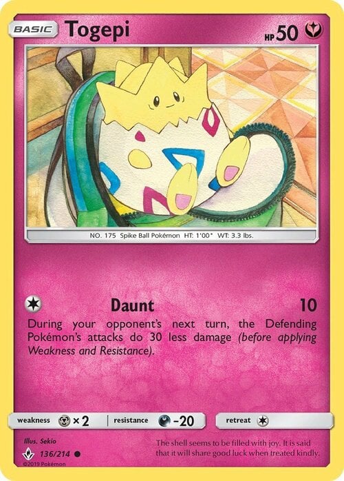 Togepi Card Front
