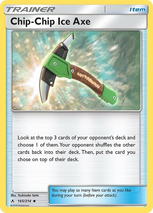 Chip-Chip Ice Axe Card Front