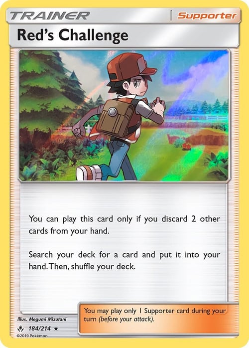 Red's Challenge Card Front