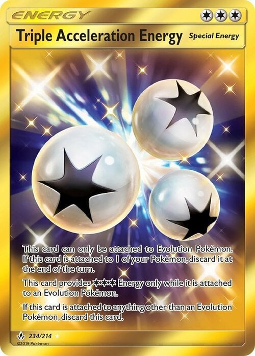 Triple Acceleration Energy Card Front