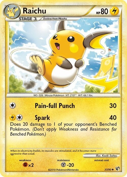 Raichu [Pain-full Punch | Spark] Card Front