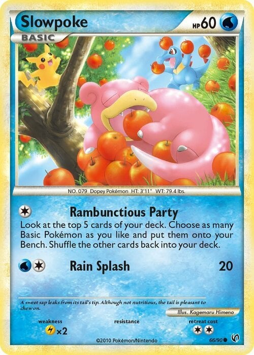 Slowpoke Card Front