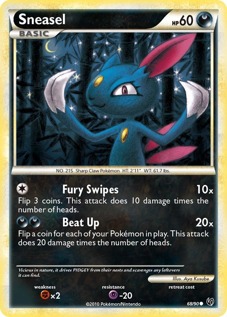 pokemon card sneasel - Rocket's #5 - Best Winner - Promo - JUMBO Card [Grass] x2 Retreat Cost Pokemon TCG Hisuian Sneasel 092/189