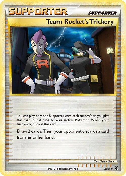 Team Rocket's Trickery Card Front