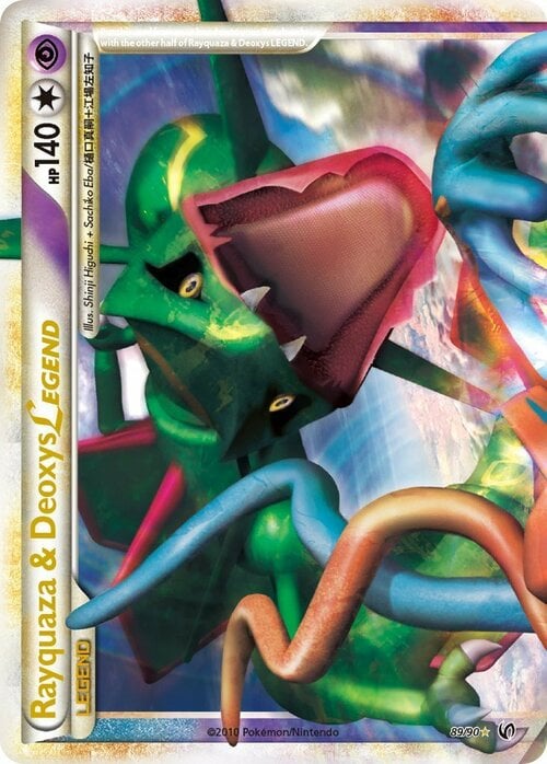 Rayquaza & Deoxys Legend Card Front