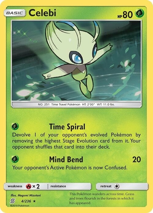 Celebi [Time Spiral | Mind Bend] Card Front